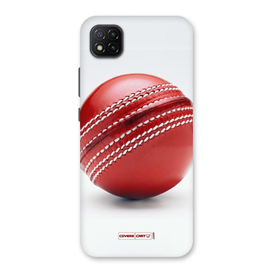 Red International Cricket Ball Back Case for Poco C3