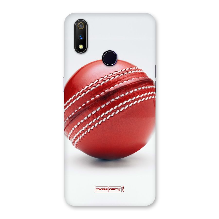 Red International Cricket Ball Back Case for Realme 3 Pro