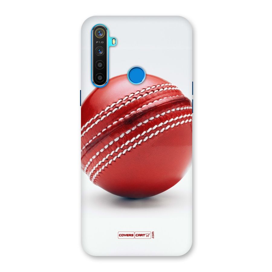 Red International Cricket Ball Back Case for Realme 5
