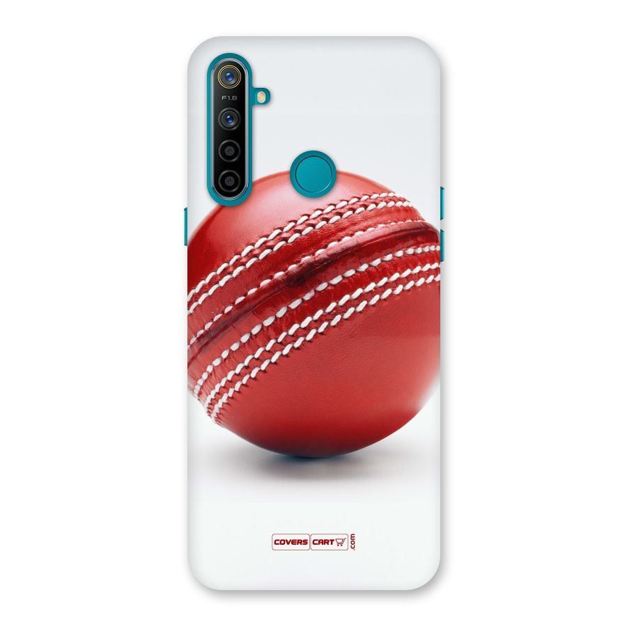 Red International Cricket Ball Back Case for Realme 5i