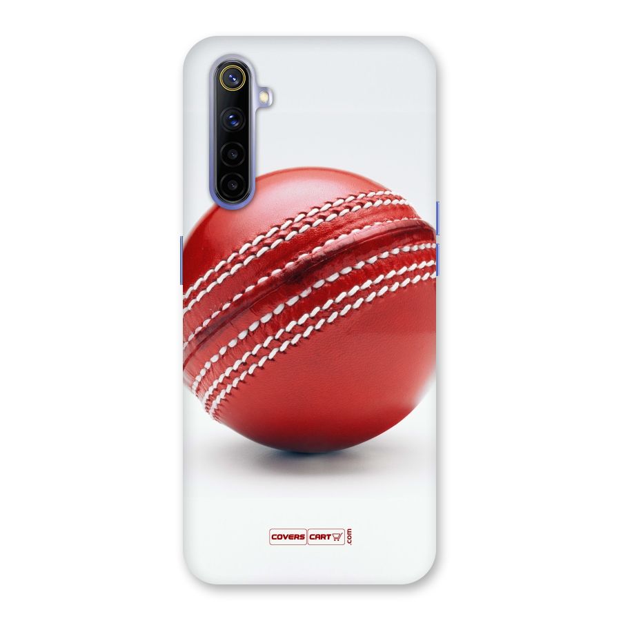 Red International Cricket Ball Back Case for Realme 6i