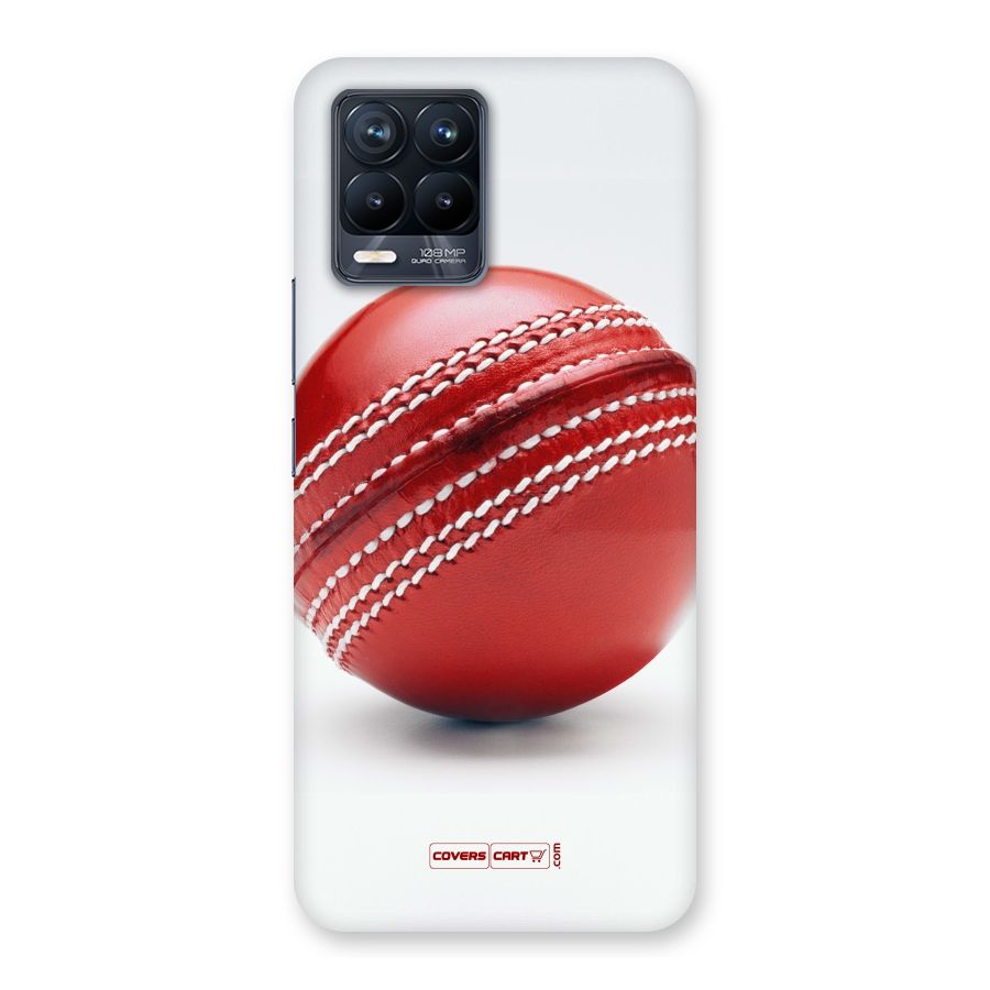 Red International Cricket Ball Back Case for Realme 8 Pro