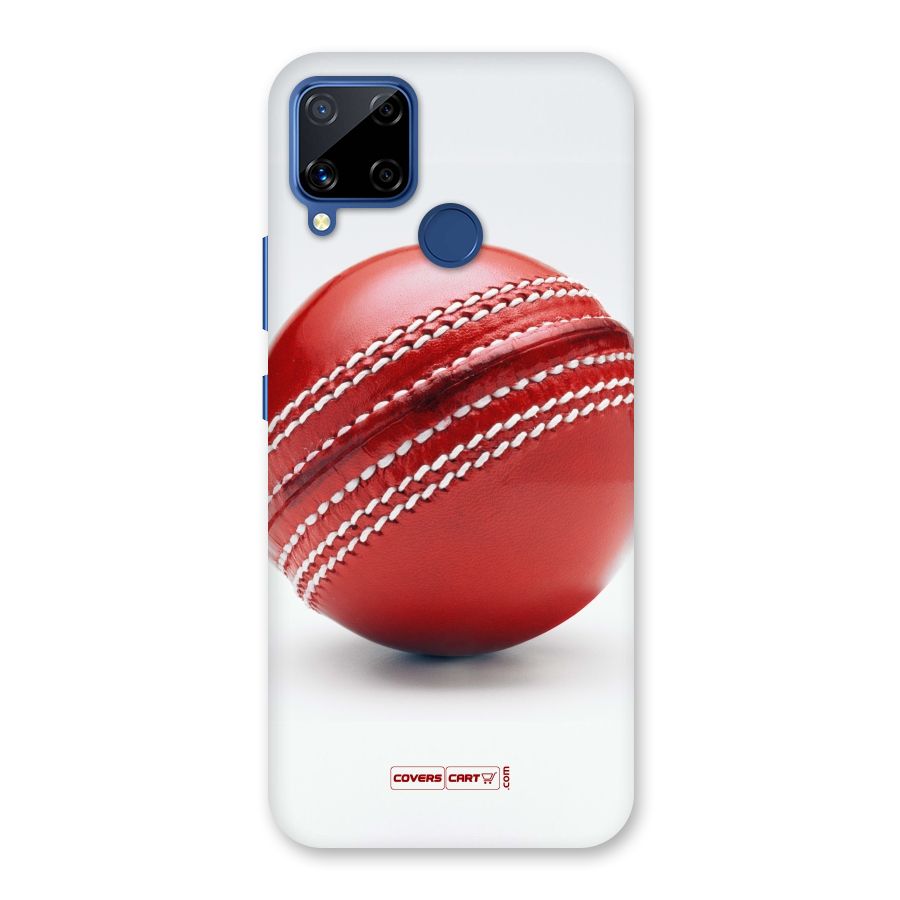 Red International Cricket Ball Back Case for Realme C15