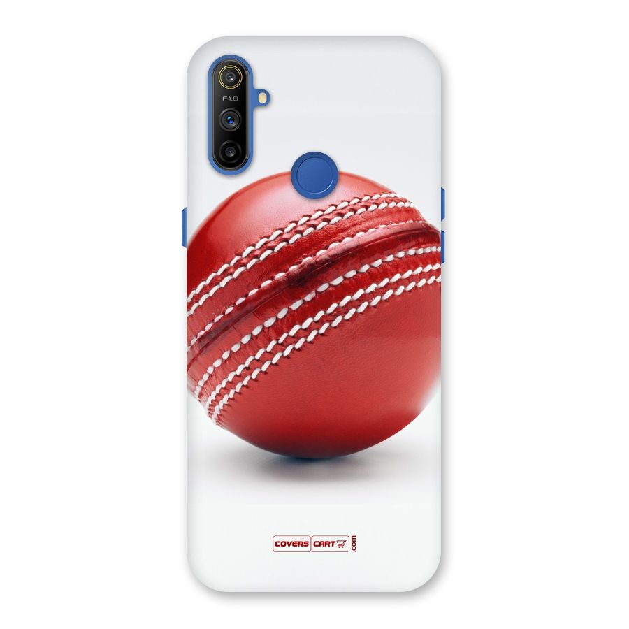 Red International Cricket Ball Back Case for Realme Narzo 10A