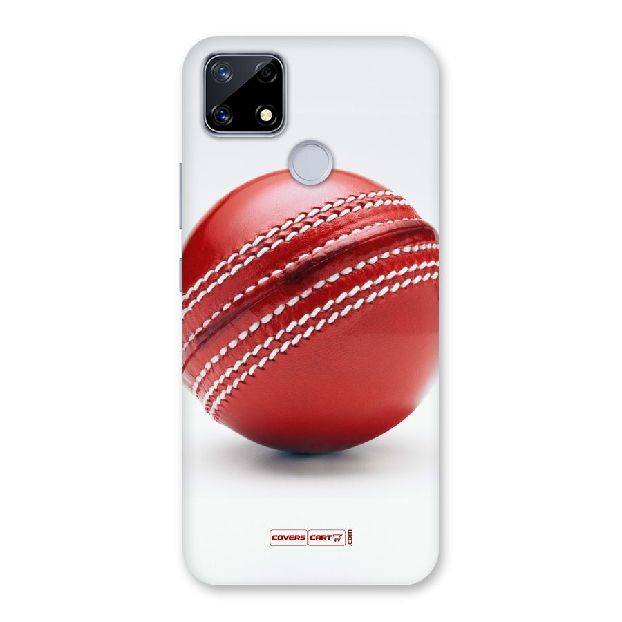Red International Cricket Ball Back Case for Realme Narzo 20