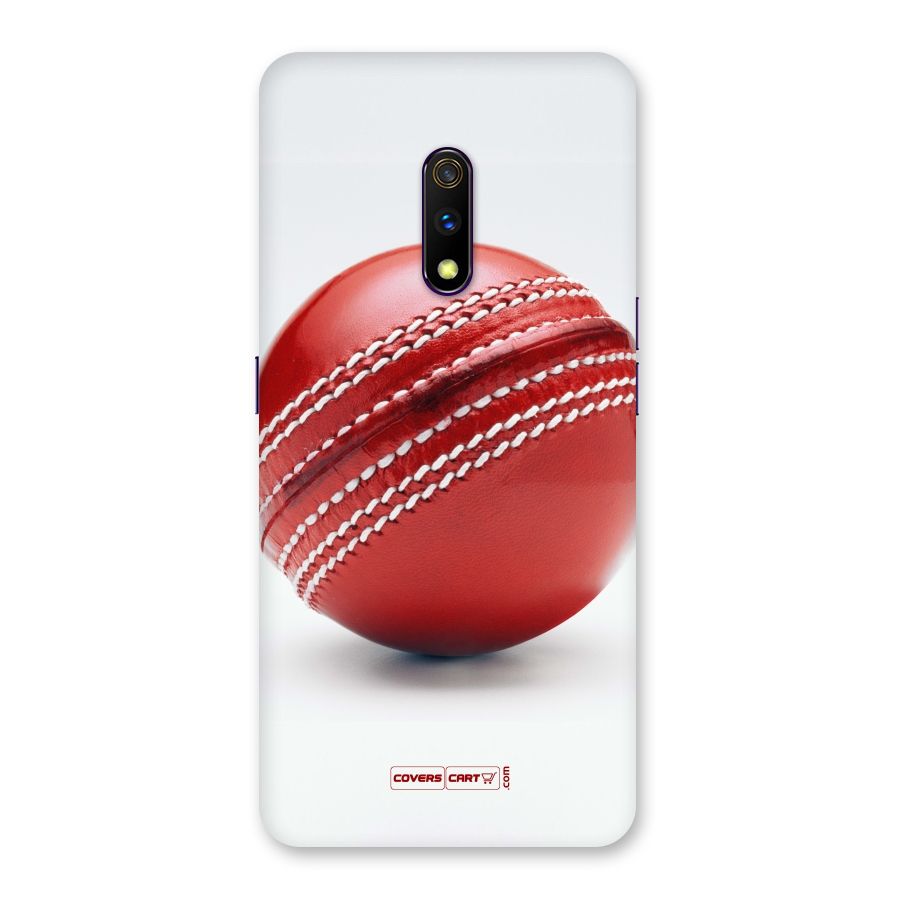 Red International Cricket Ball Back Case for Realme X