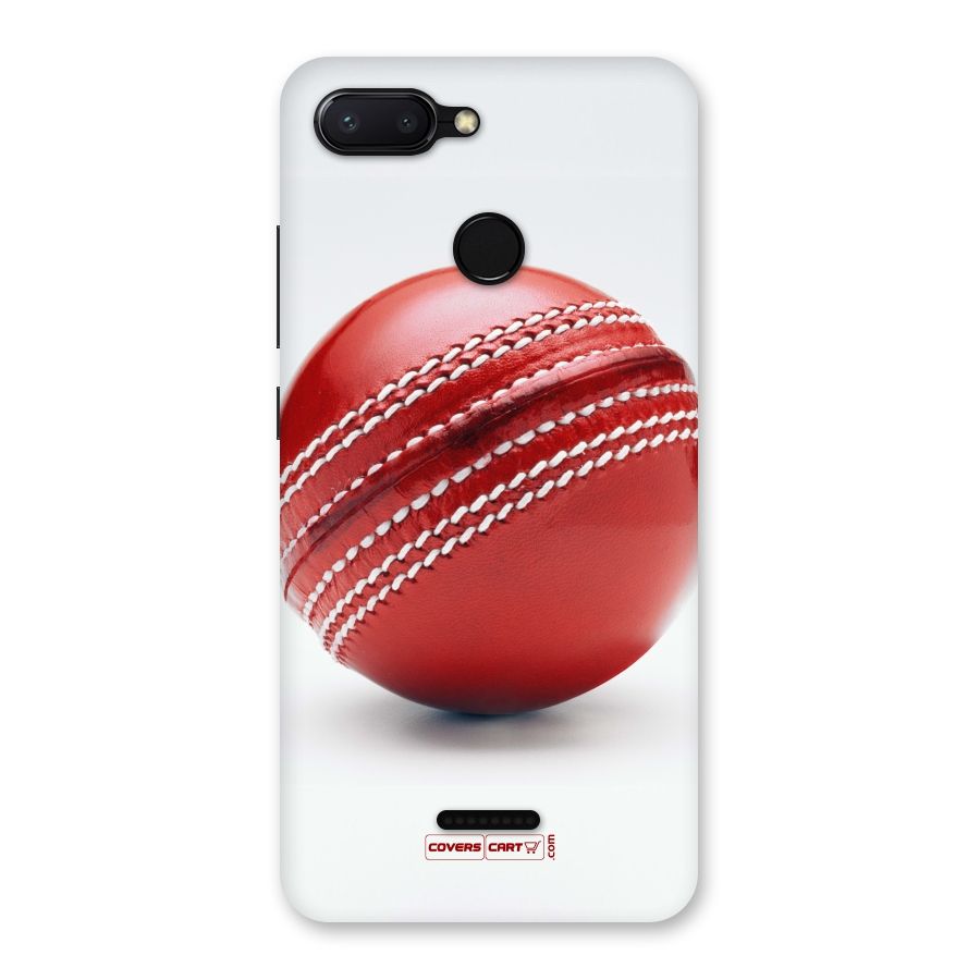 Red International Cricket Ball Back Case for Redmi 6