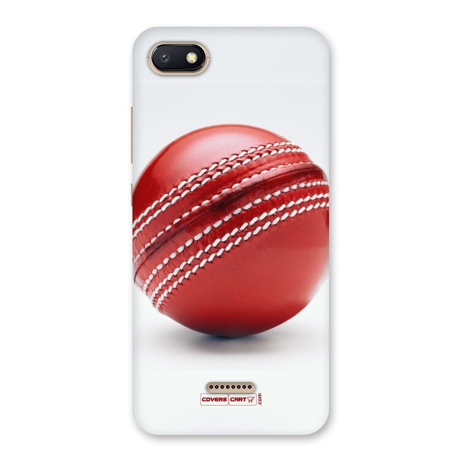 Red International Cricket Ball Back Case for Redmi 6A