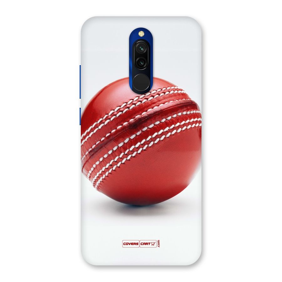 Red International Cricket Ball Back Case for Redmi 8