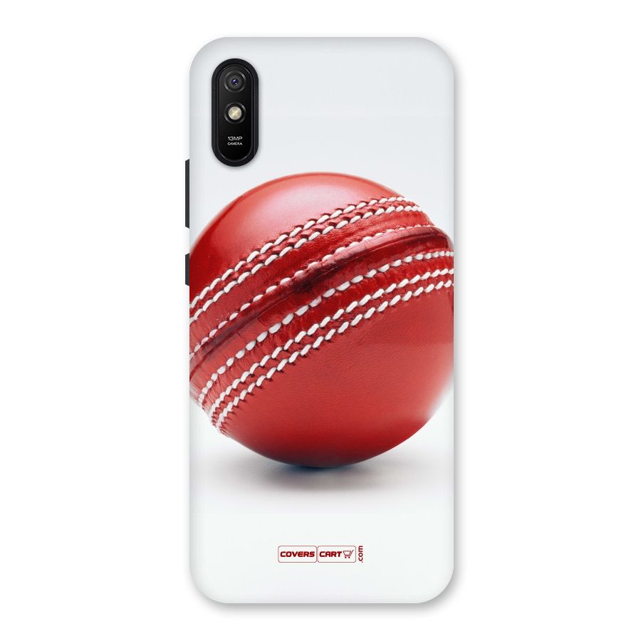 Red International Cricket Ball Back Case for Redmi 9i