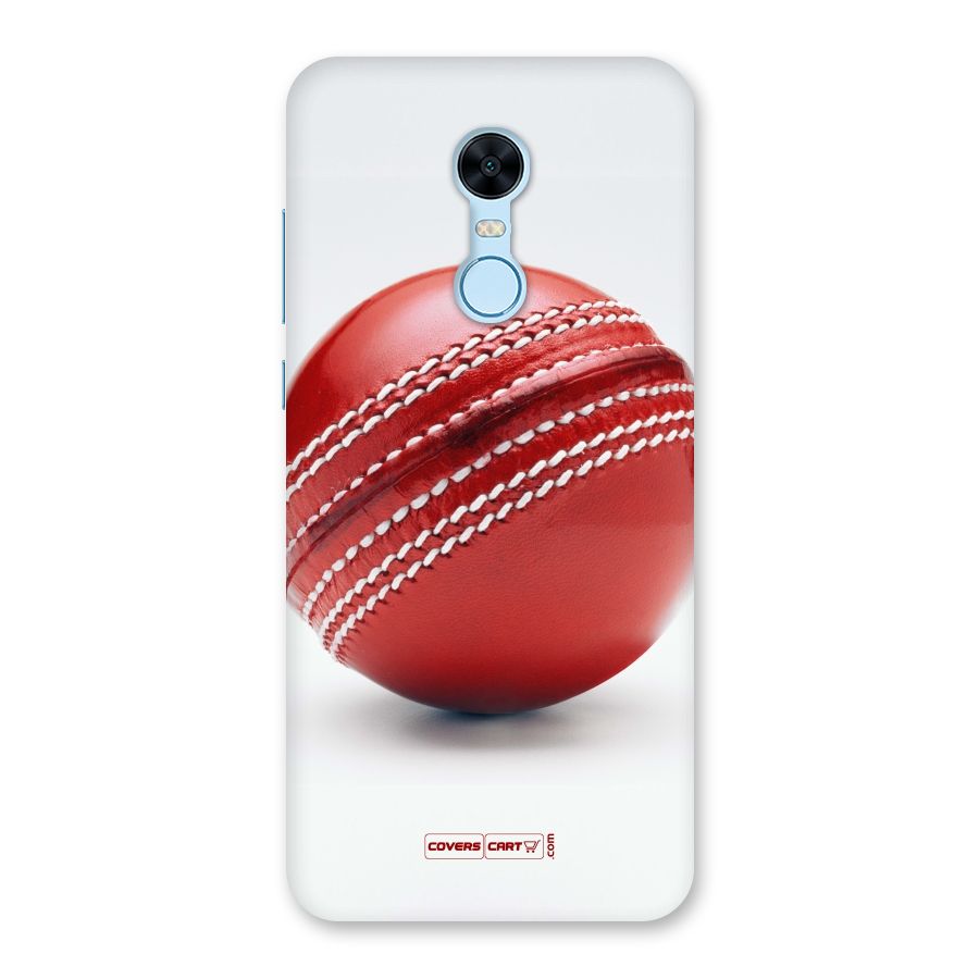 Red International Cricket Ball Back Case for Redmi Note 5