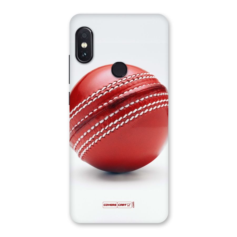 Red International Cricket Ball Back Case for Redmi Note 5 Pro