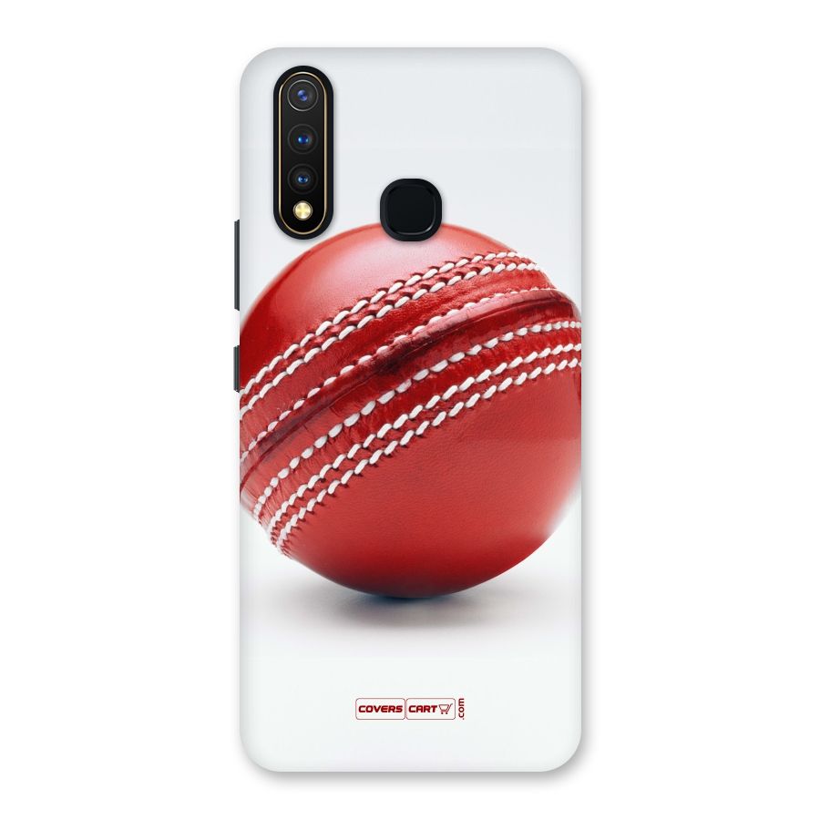 Red International Cricket Ball Back Case for Vivo U20