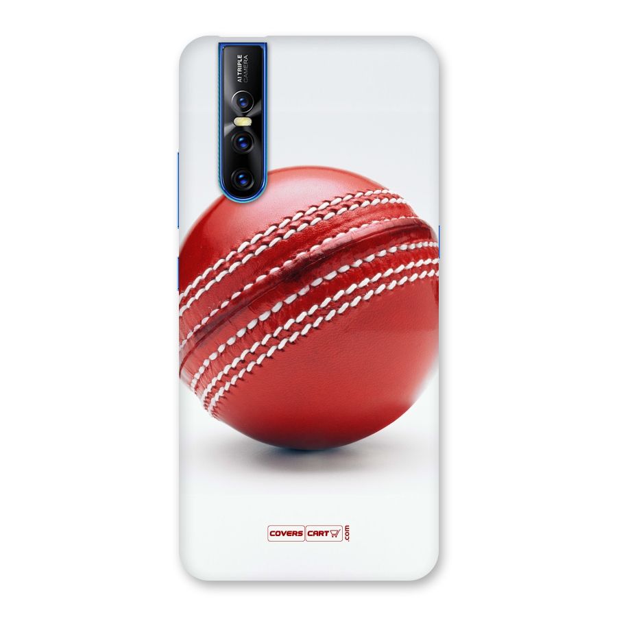 Red International Cricket Ball Back Case for Vivo V15 Pro