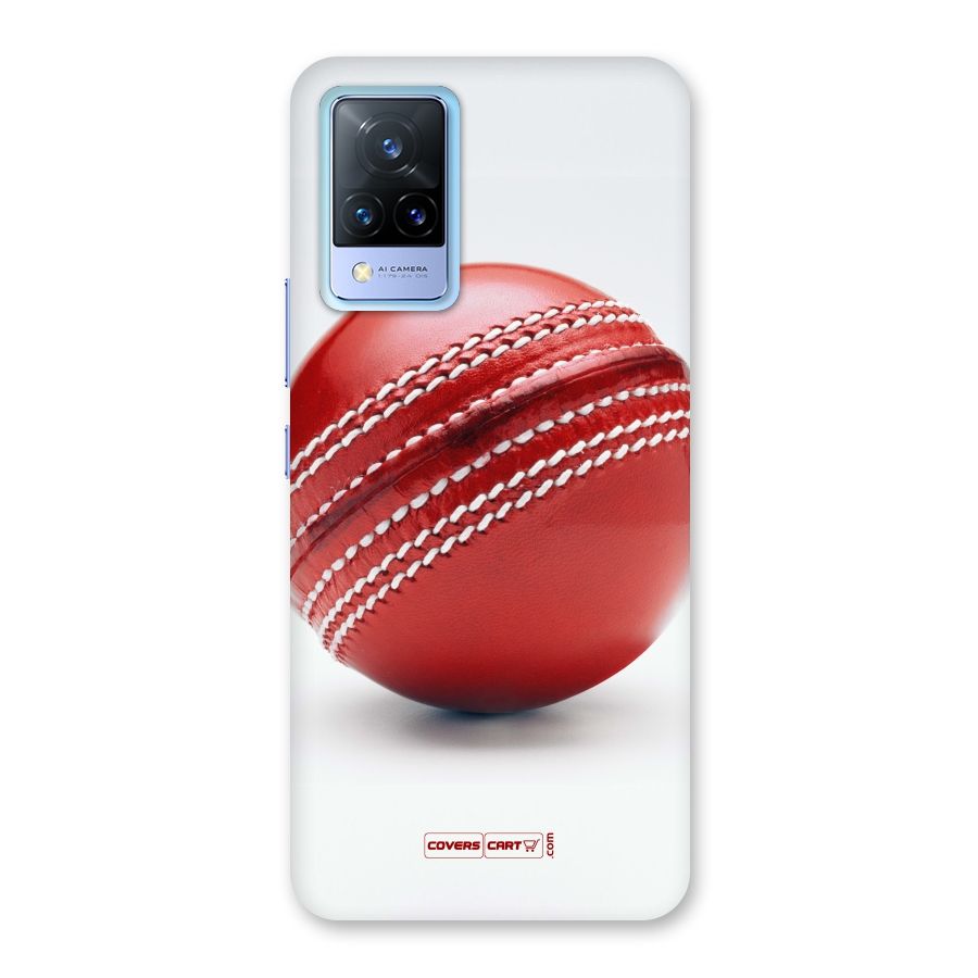 Red International Cricket Ball Back Case for Vivo V21 5G