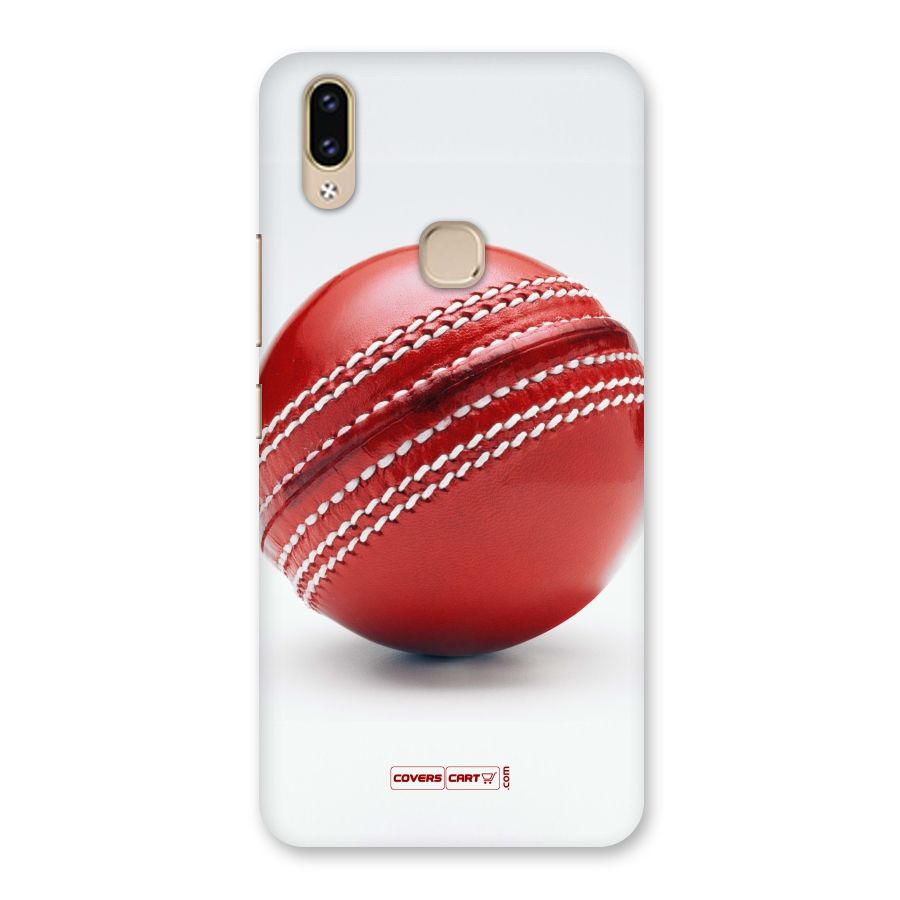 Red International Cricket Ball Back Case for Vivo V9 Youth