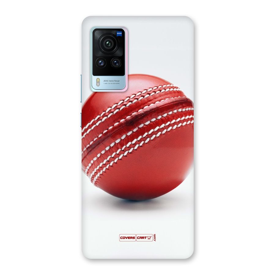 Red International Cricket Ball Back Case for Vivo X60 Pro