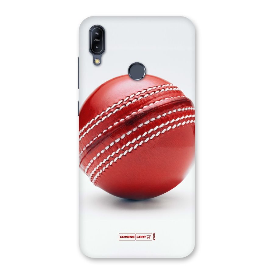 Red International Cricket Ball Back Case for Zenfone Max M2