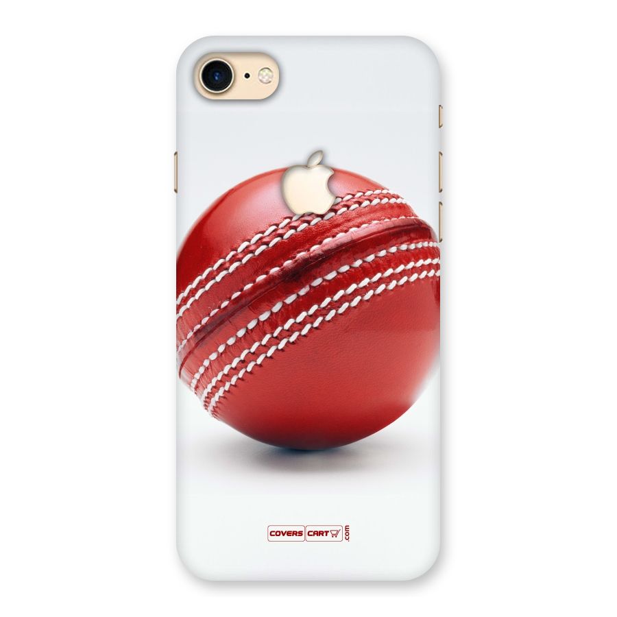 Red International Cricket Ball Back Case for iPhone 7 Apple Cut