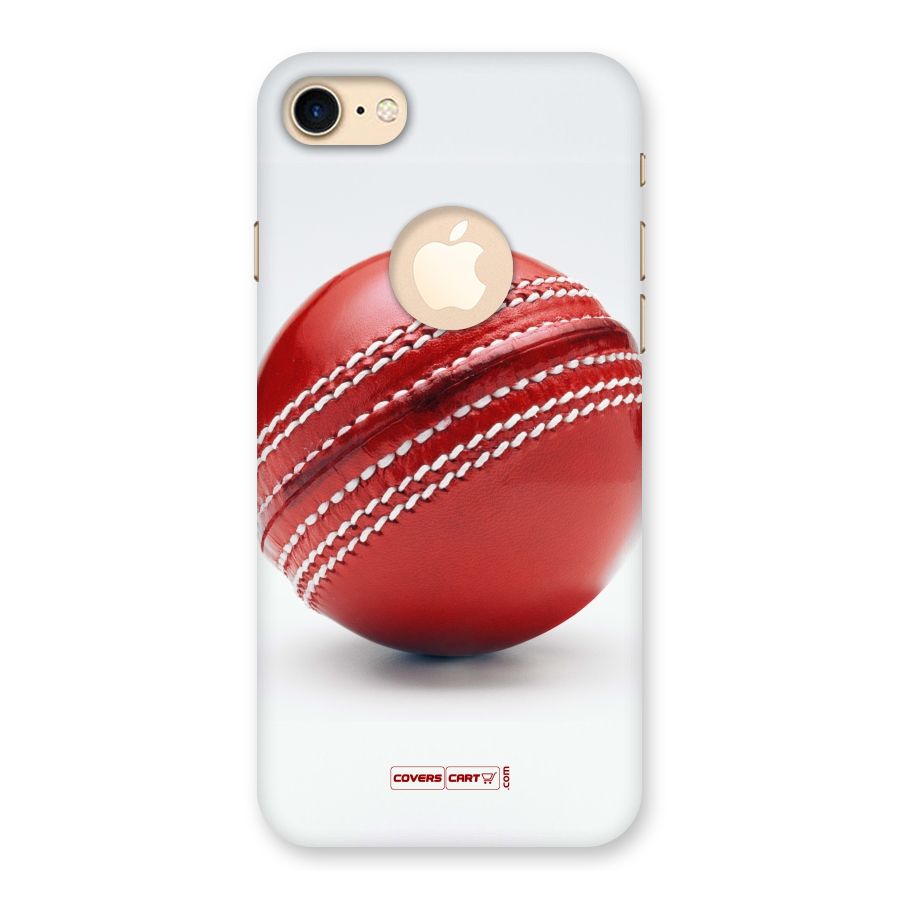 Red International Cricket Ball Back Case for iPhone 7 Logo Cut