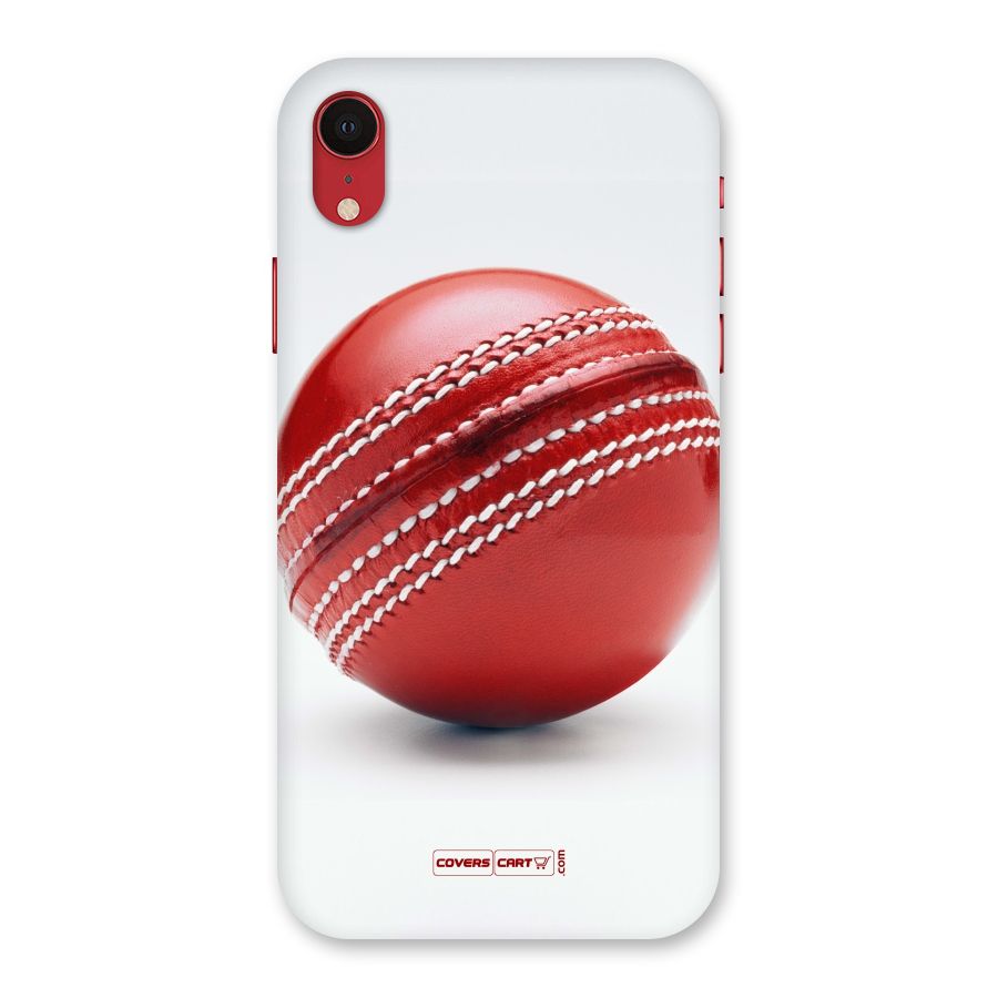 Red International Cricket Ball Back Case for iPhone XR