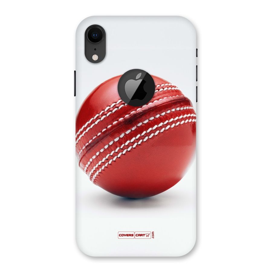 Red International Cricket Ball Back Case for iPhone XR Logo Cut