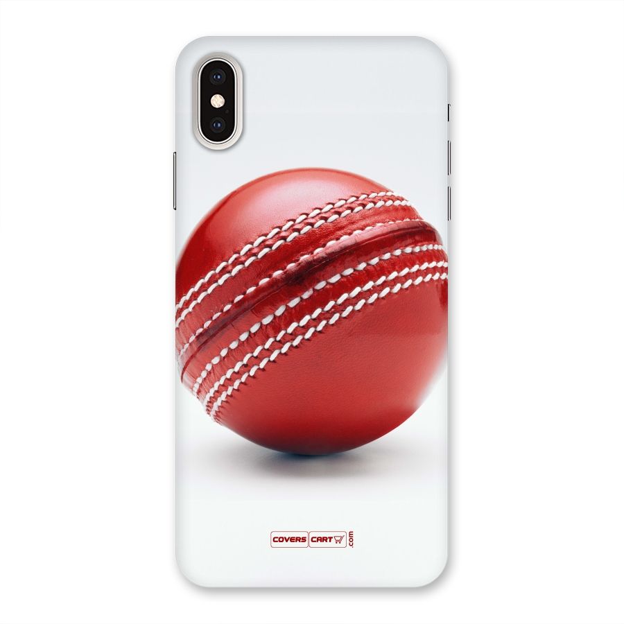 Red International Cricket Ball Back Case for iPhone XS Max