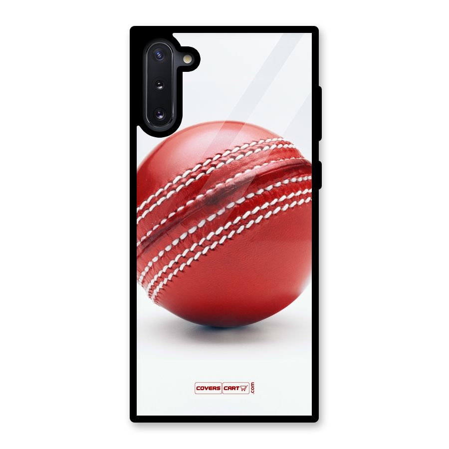 Red International Cricket Ball Glass Back Case for Galaxy Note 10