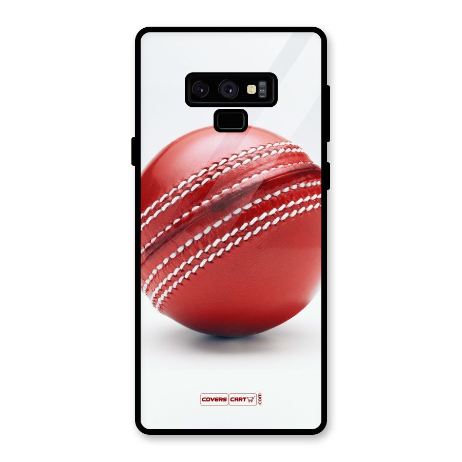 Red International Cricket Ball Glass Back Case for Galaxy Note 9