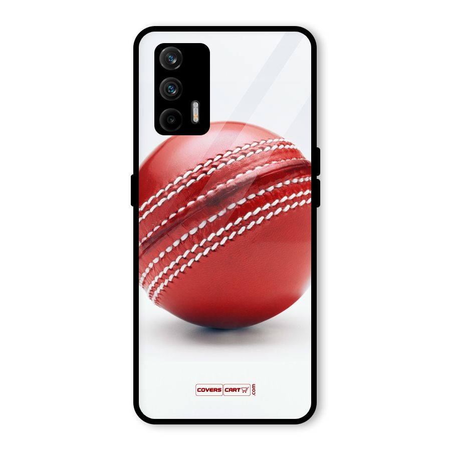 Red International Cricket Ball Glass Back Case for Realme GT 5G