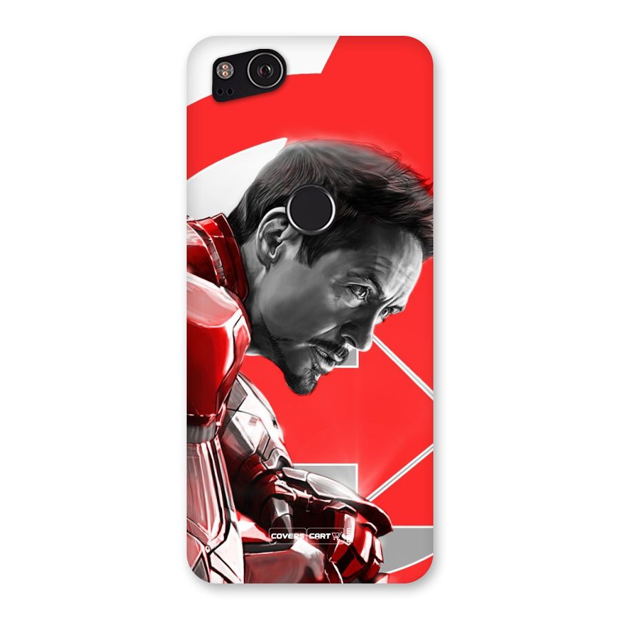 Red Iron Man Back Case for Google Pixel 2