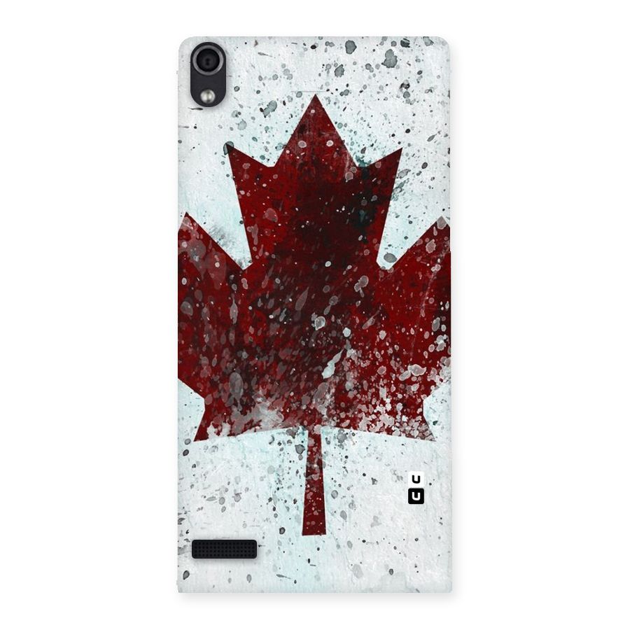 Red Maple Snow Back Case for Ascend P6