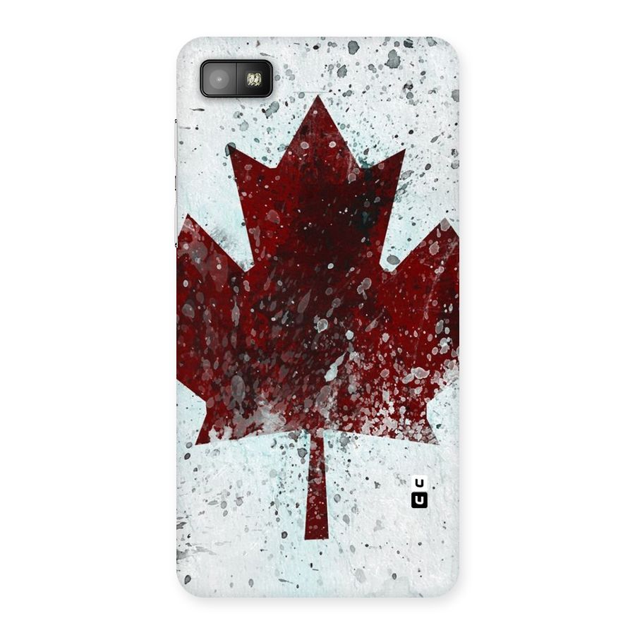 Red Maple Snow Back Case for Blackberry Z10