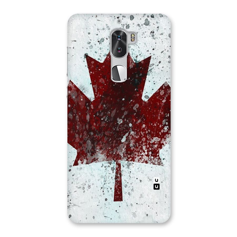 Red Maple Snow Back Case for Coolpad Cool 1