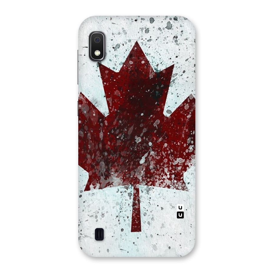 Red Maple Snow Back Case for Galaxy A10