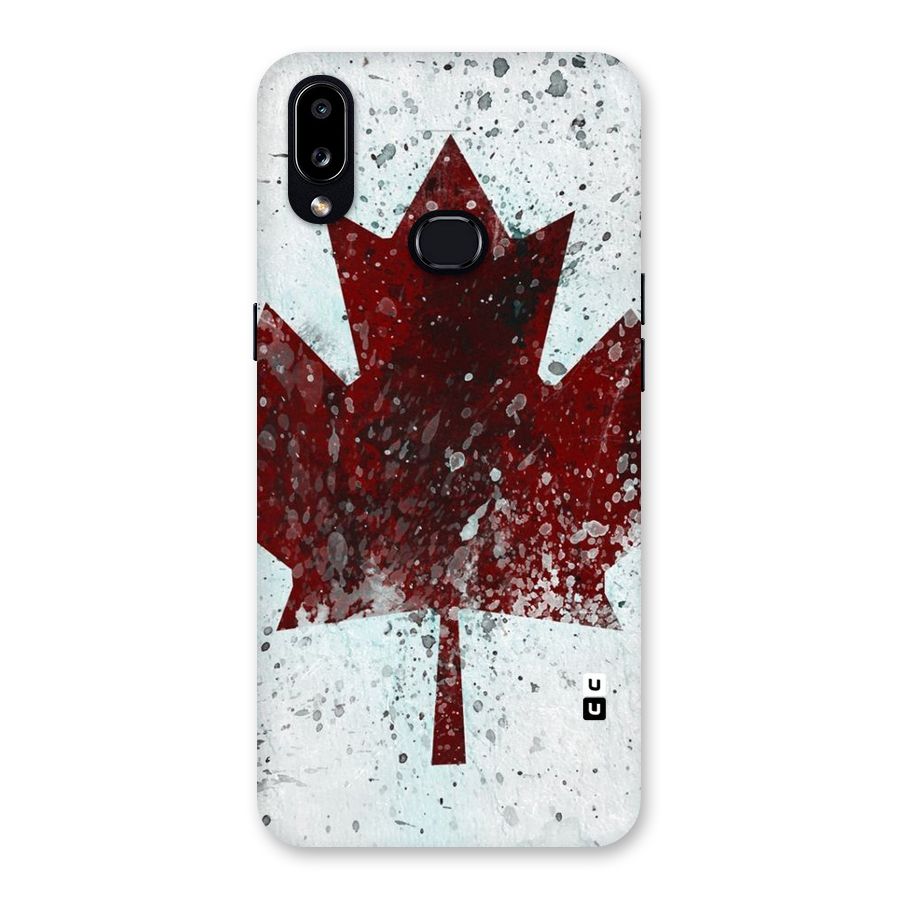 Red Maple Snow Back Case for Galaxy A10s