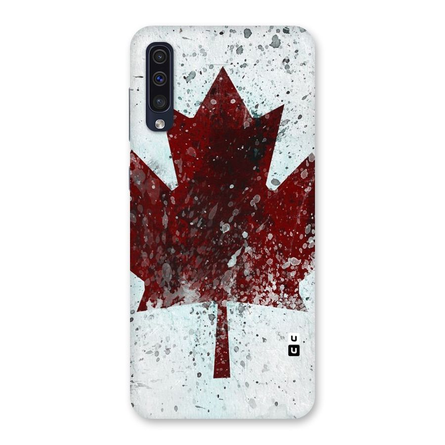Red Maple Snow Back Case for Galaxy A50s