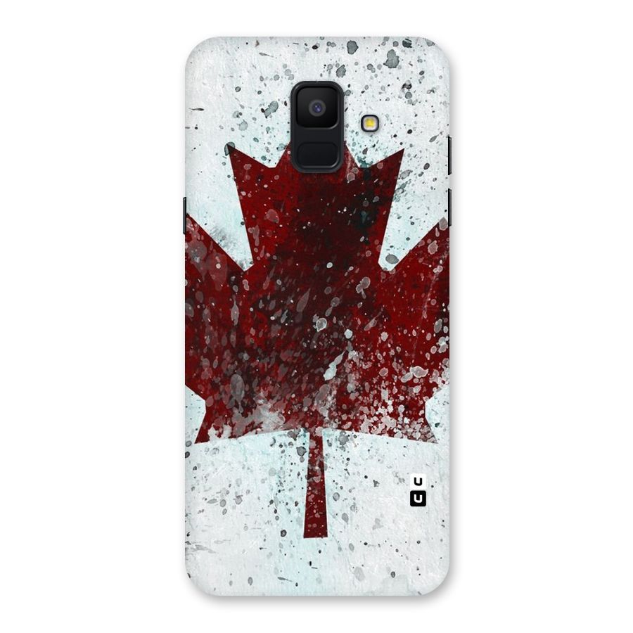 Red Maple Snow Back Case for Galaxy A6 (2018)