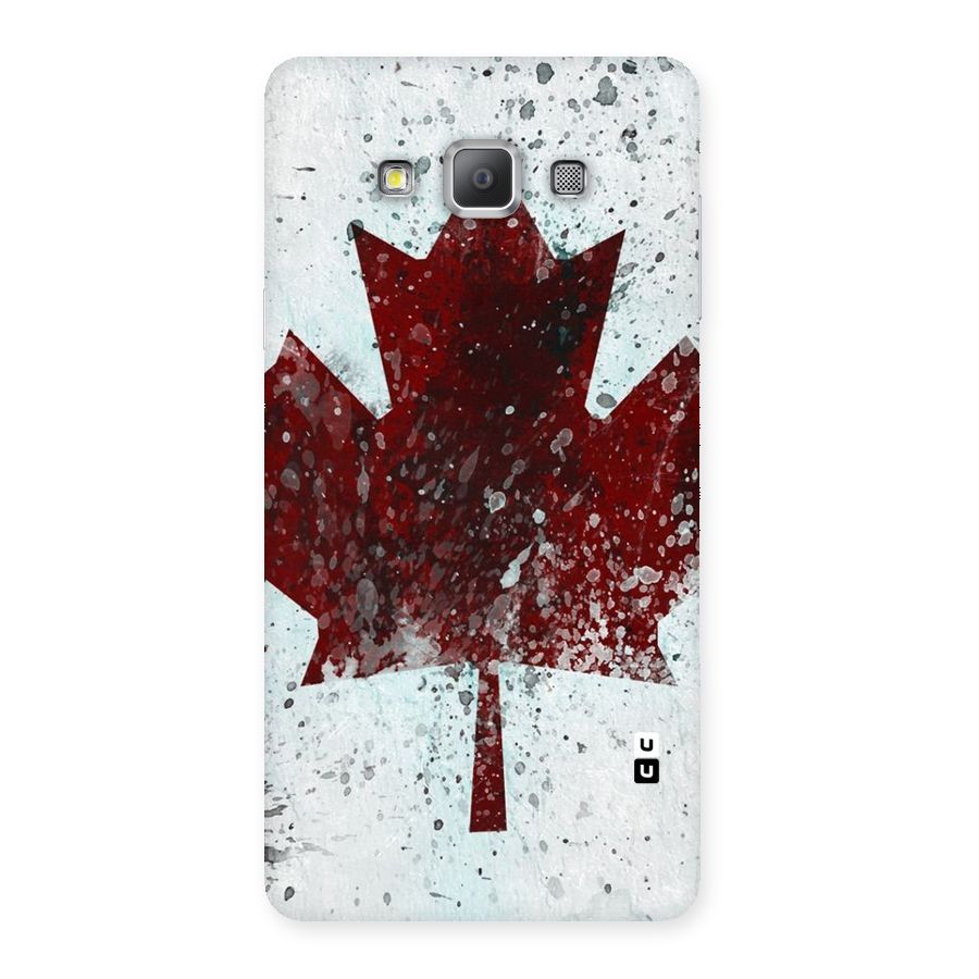 Red Maple Snow Back Case for Galaxy A7