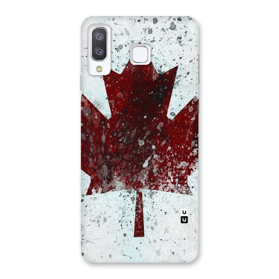 Red Maple Snow Back Case for Galaxy A8 Star