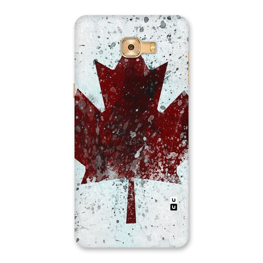 Red Maple Snow Back Case for Galaxy C9 Pro