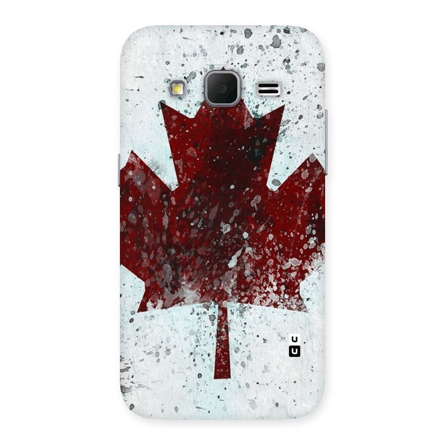 Red Maple Snow Back Case for Galaxy Core Prime
