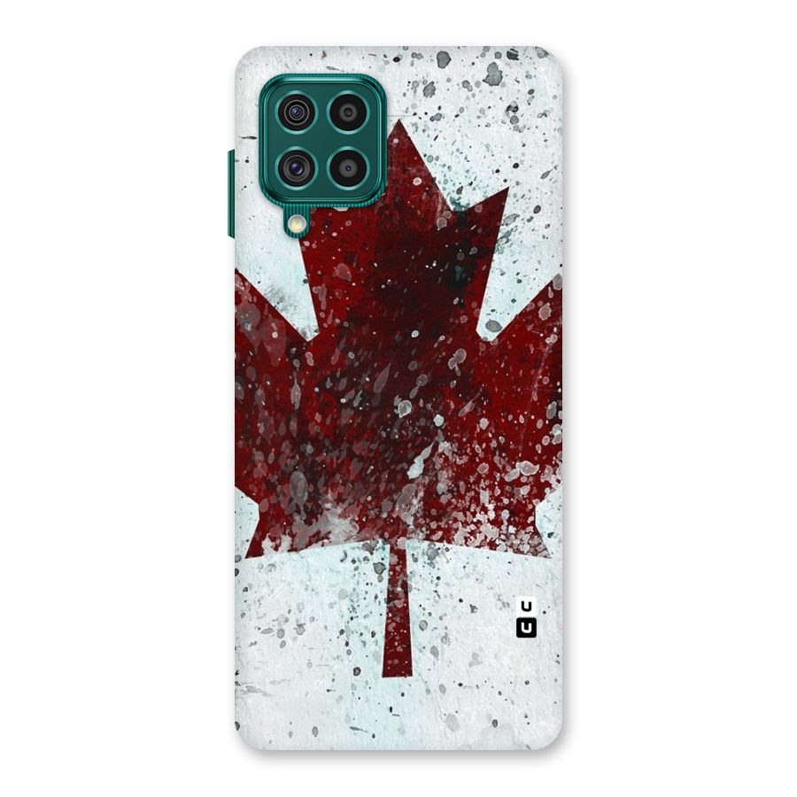 Red Maple Snow Back Case for Galaxy F62