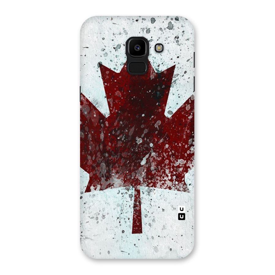 Red Maple Snow Back Case for Galaxy J6