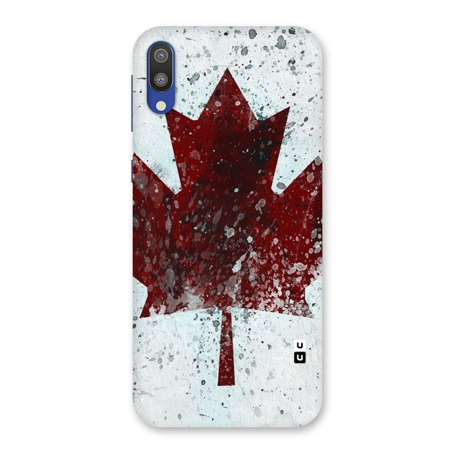 Red Maple Snow Back Case for Galaxy M10