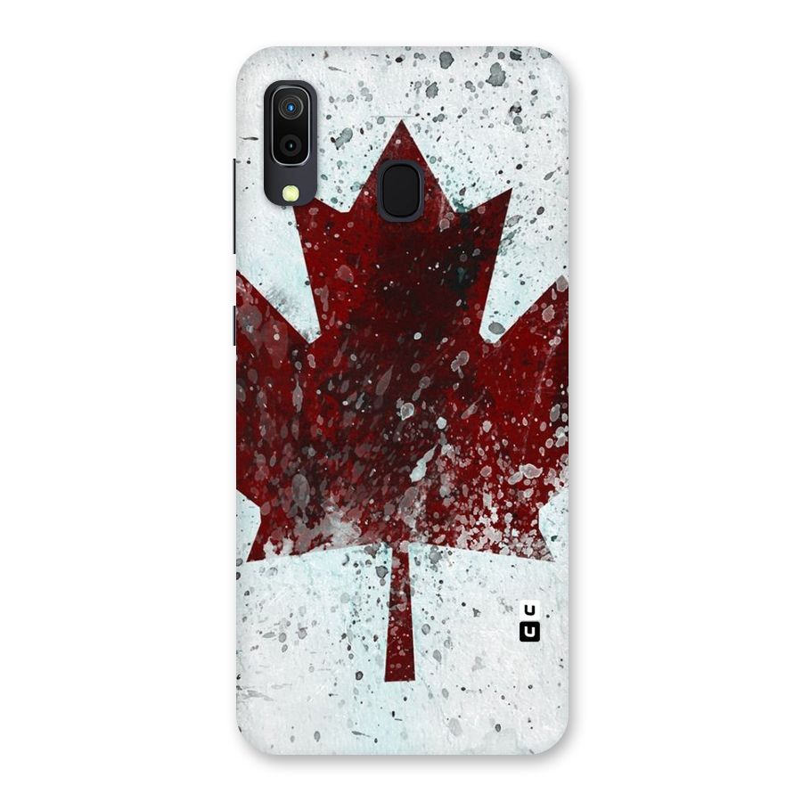 Red Maple Snow Back Case for Galaxy M10s