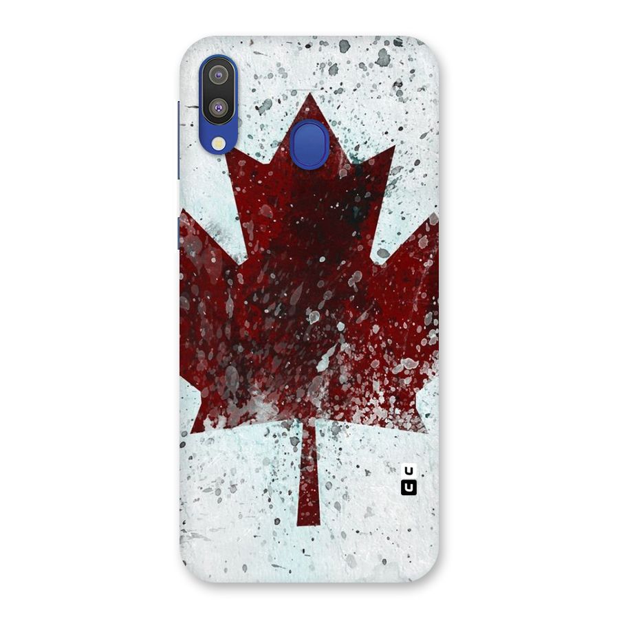 Red Maple Snow Back Case for Galaxy M20