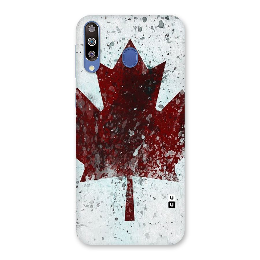 Red Maple Snow Back Case for Galaxy M30