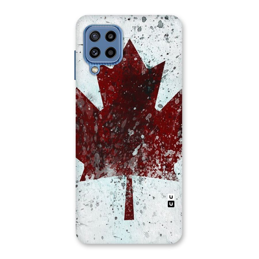 Red Maple Snow Back Case for Galaxy M32