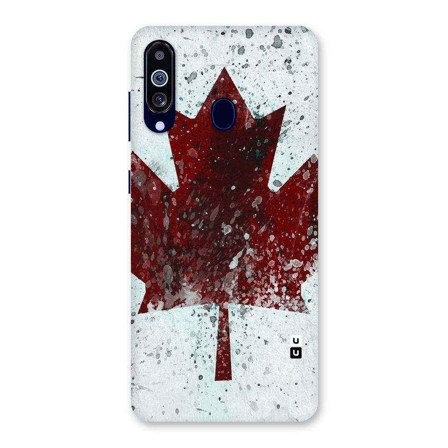 Red Maple Snow Back Case for Galaxy M40